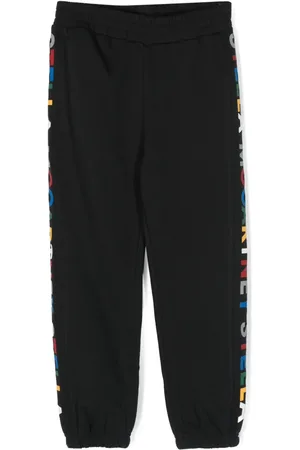 Stella McCartney Logo tape cotton-blend track pants