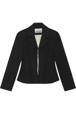Ganni Bonded crepe blazer