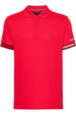 Tommy Hilfiger Logo-embroidered piqué polo shirt