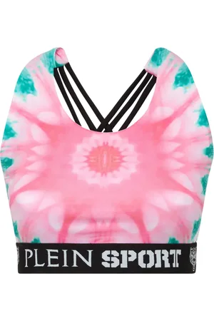 Philipp Plein Logo-underband tie-dye bra