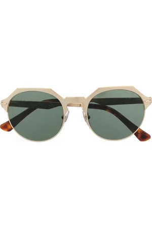 Persol Half-rim round frame sunglasses