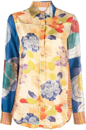 PIERRE-LOUIS MASCIA Floral-print silk shirt