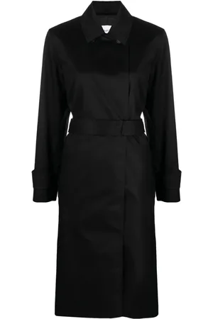 Calvin Klein Spread-collar belted trench coat