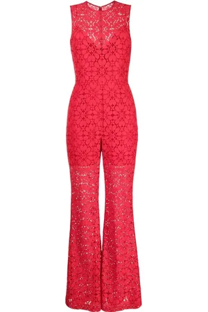 Elie saab Flared lace jumpsuit