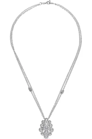 Leo Pizzo 18kt white gold diamond Crops necklace