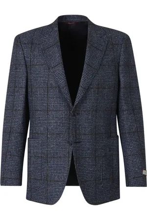 CANALI Plaid wool blazer
