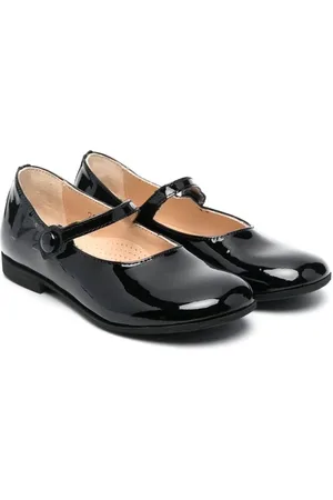GALLUCCI Buckled ballerina pumps
