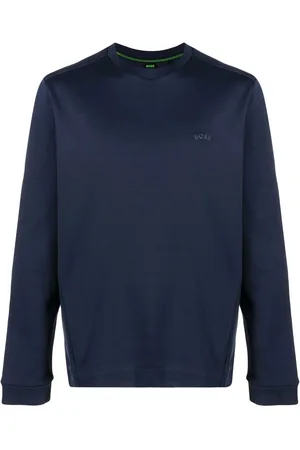 HUGO BOSS Salbo Curved logo-print sweatshirt