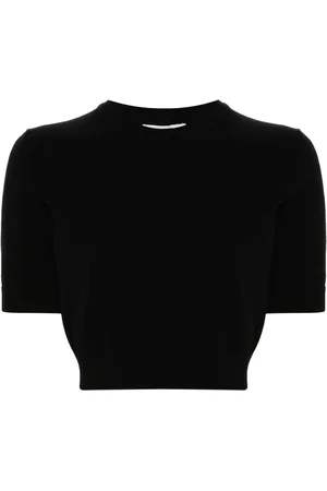Sportmax Crew-neck cropped T-shirt