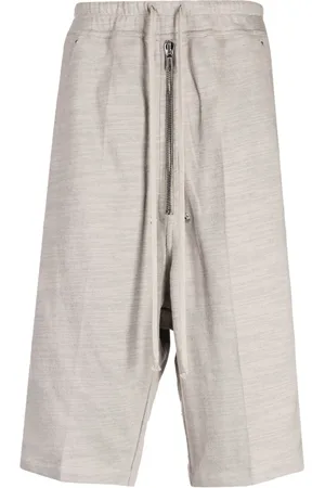 Rick Owens Eyelet-detailing drop-crotch shorts