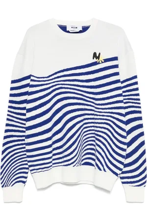 Msgm Swirl cotton sweater