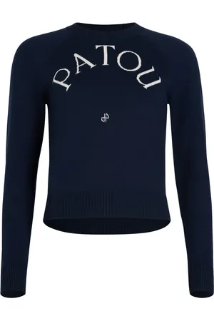 Patou Logo-jacquard merino sweater
