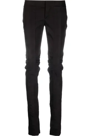 Gucci 2000s gathering-detailed low-rise trousers