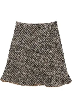 Prada 2000s tweed skirt