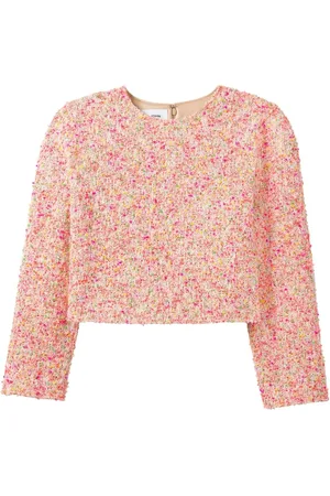 ST. JOHN Novelty Textured tweed top