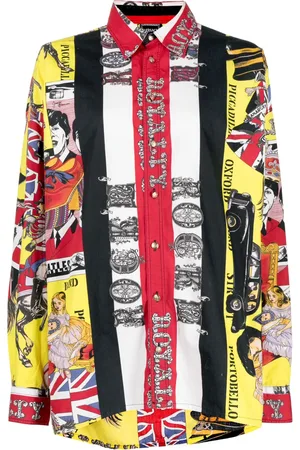VERSACE 1990-2000s graphic-print cotton shirt