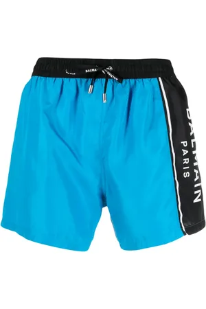 Balmain Logo-print drawstring swim shorts