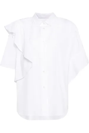 JNBY Ruffled short-sleeve shirt