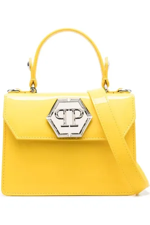 Philipp Plein Logo-plaque patent-leather handbag