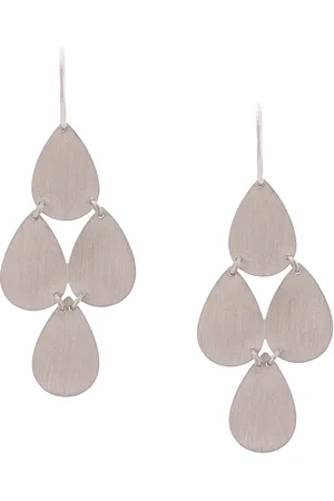 Irene Neuwirth 18kt gold four drop chandelier earrings