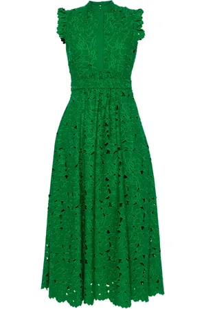 Erdem Broderie-anglaise flared midi dress