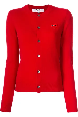 Comme des Garçons Logo embroidered buttoned cardigan