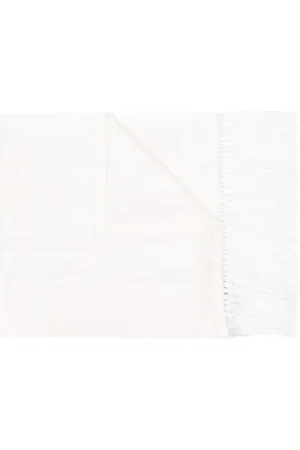 Saint Laurent 1990s fringed silk scarf