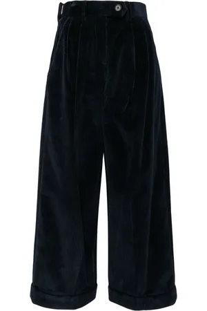 Kolor Corduroy pleat-detail trousers
