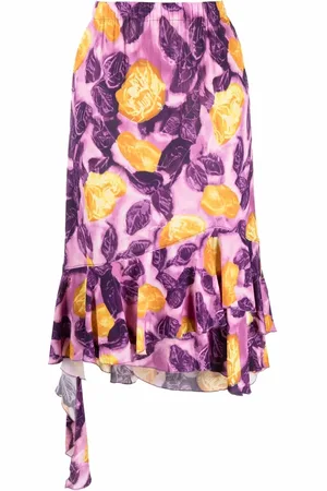 Marni Graphic-print midi skirt