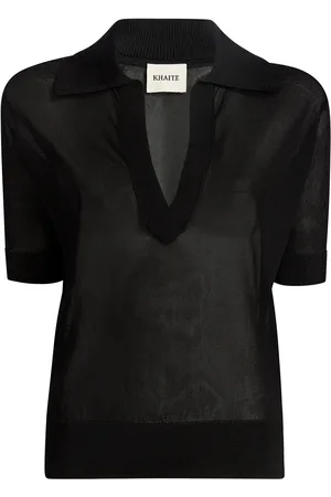 Khaite The Julita V-neck polo top