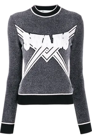 OFF-WHITE Knitted logo top
