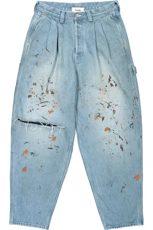 DOUBLET Paint-splatter jeans