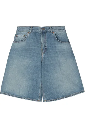 haikure Flared denim shorts