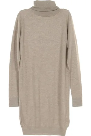 Hermès 2010s roll-neck dress