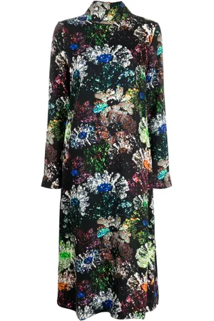 STINE GOYA Mille satin midi dress