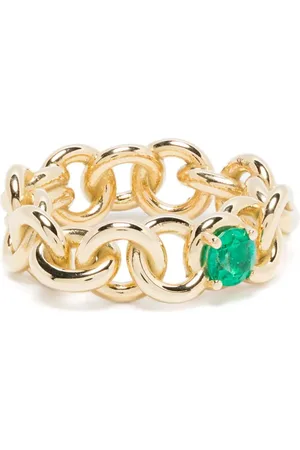 SPINELLI KILCOLLIN 18kt yellow Fused Serpens emerald ring