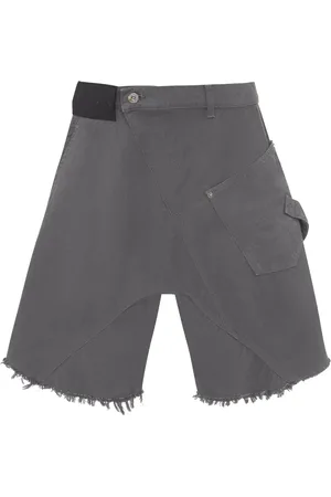 J.W.Anderson Deconstructed frayed cotton shorts