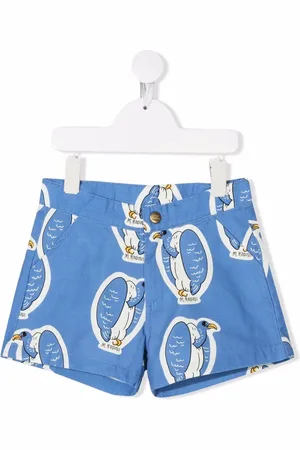 Mini Rodini Penguin-print shorts