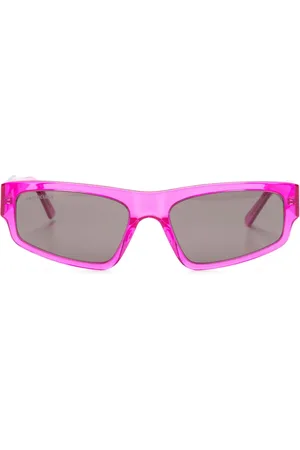 Balenciaga Logo-print square-frame sunglasses