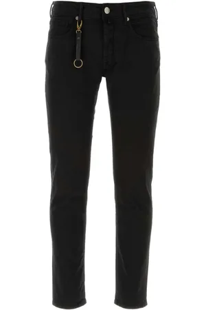 Incotex Logo-patch straight-leg jeans