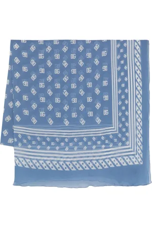 Dolce & Gabbana DG logo-print silk scarf