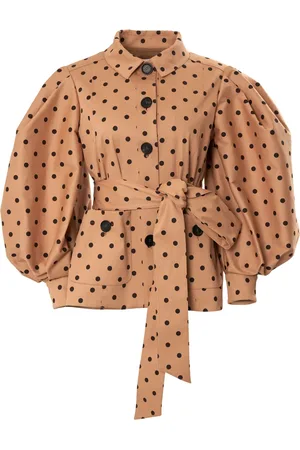 Carolina Herrera Puff-sleeve cotton jacket