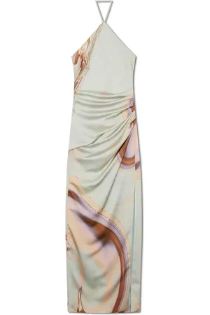 Simkhai Hansel marble-print gown