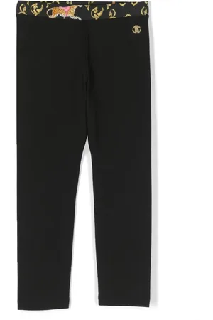 Roberto Cavalli Embroidered-logo leggings