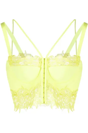 VERSACE Floral lace corset