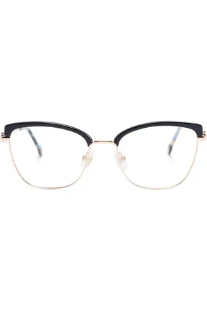 Carolina Herrera Logo-plaque cat-eye glasses