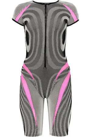 PAOLINA RUSSO Ribbed playsuit