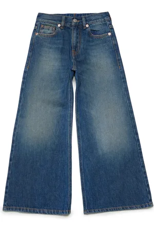 Maison Margiela Logo-patch wide-leg jeans