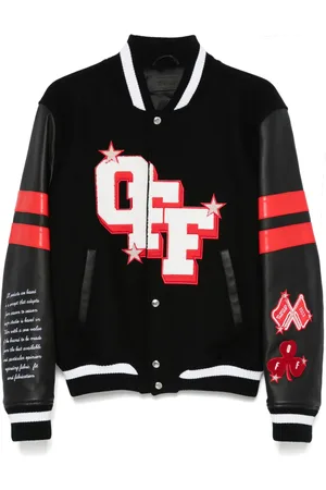 OFF-WHITE Dices Lea varsity jacket