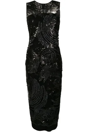 Gloria Coelho Sequin evening shift dress